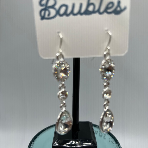 Baubles Chandelier Austrian Crystal Silver Earrings $12 EA or Bundle 3/$20 - Picture 4 of 8